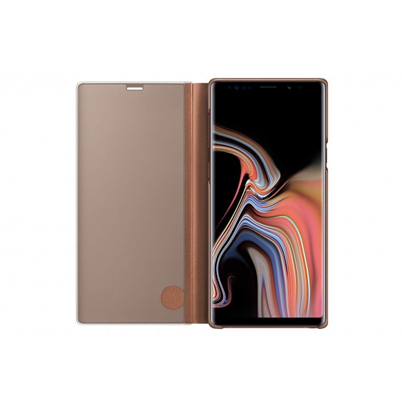 Samsung EF-ZN960CAE Clear View Cover Vikbart Fodral Till Samsung Galaxy Note 9 - Brun