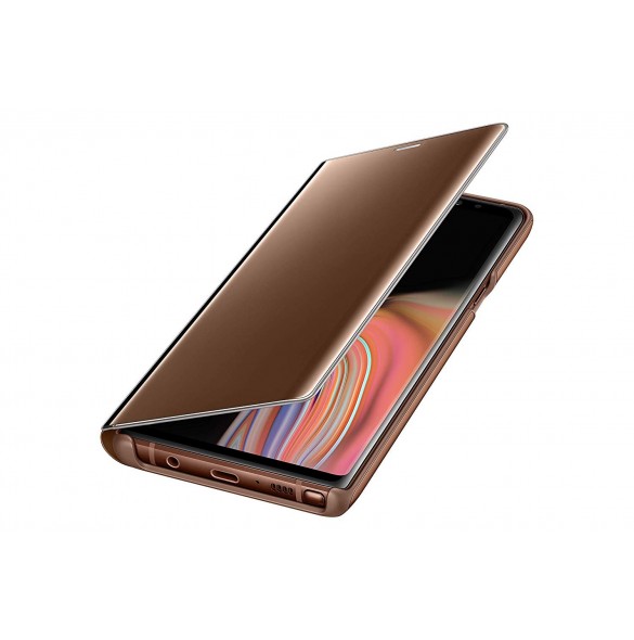 Samsung EF-ZN960CAE Clear View Cover Vikbart Fodral Till Samsung Galaxy Note 9 - Brun