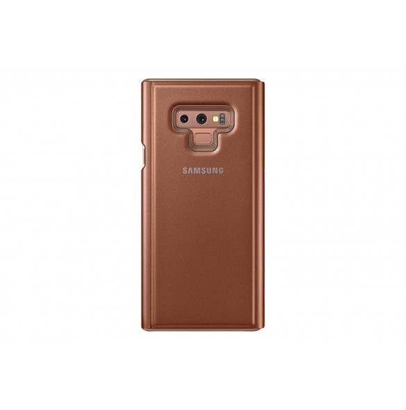 Samsung EF-ZN960CAE Clear View Cover Vikbart Fodral Till Samsung Galaxy Note 9 - Brun