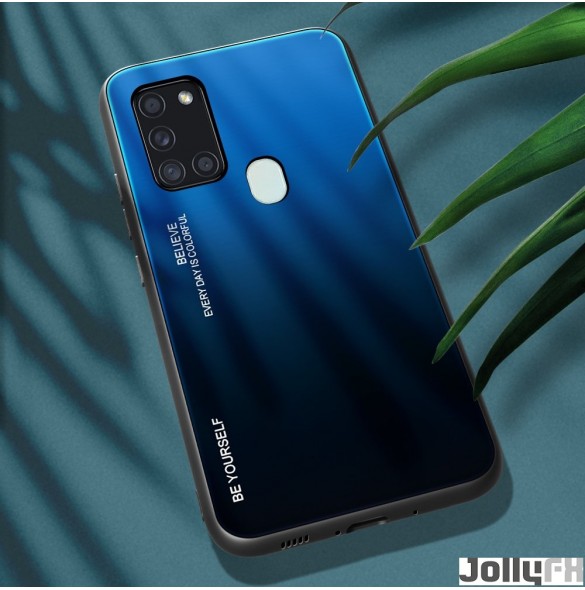 Svartblått och mycket snyggt fodral Samsung Galaxy A21S.