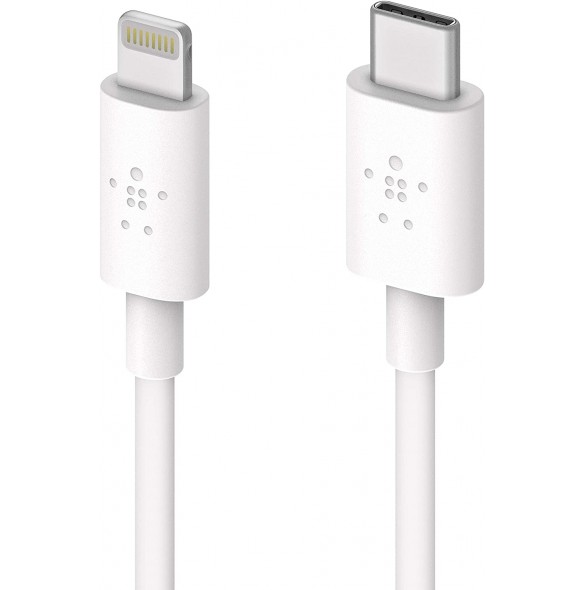 Belkin F8J239BT04 BOOST CHARGE Lightning cable till USB-C - Vit