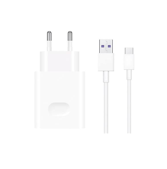 Original Huawei-laddare med USB-C-kabel och maximal 22,5W laddningskraft