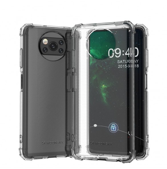Genomskinligt och mycket elegant omslag Xiaomi Poco X3 NFC.