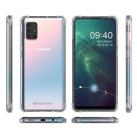 Genomskinligt och mycket snyggt fodral Samsung Galaxy A21S.