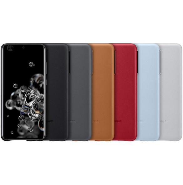 Samsung EF-VG988LAEGEU läderfodral äkta läder väska till Samsung Galaxy S20 Ultra - Brun