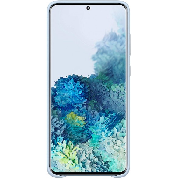 Samsung EF-VG985LLEGEU läderfodral äkta läder väska till Samsung Galaxy S20 Plus - Blå