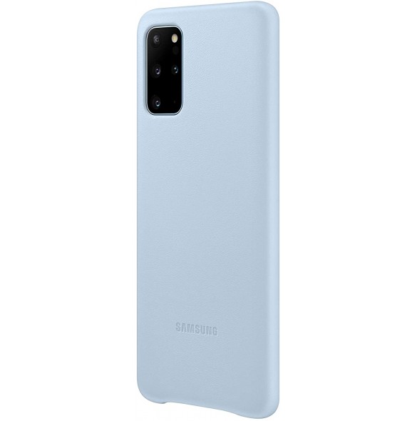 Samsung EF-VG985LLEGEU läderfodral äkta läder väska till Samsung Galaxy S20 Plus - Blå