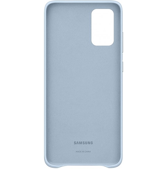 Samsung EF-VG985LLEGEU läderfodral äkta läder väska till Samsung Galaxy S20 Plus - Blå