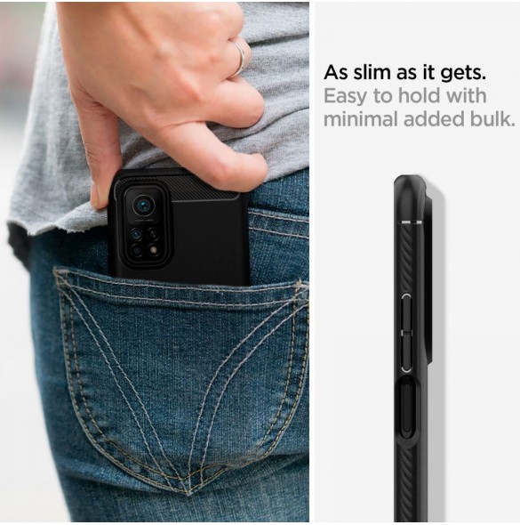 Spigen Rugged Armor Xiaomi 10T / MI 10T Pro - Matt svart