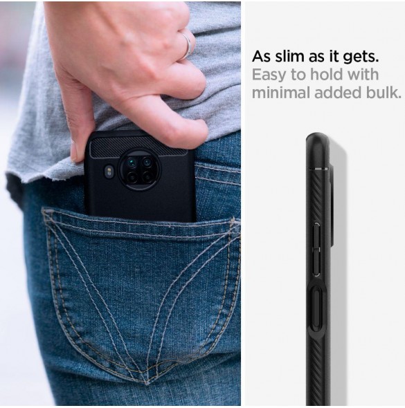 Xiaomi 10T Lite och väldigt snyggt skydd från Spigen.