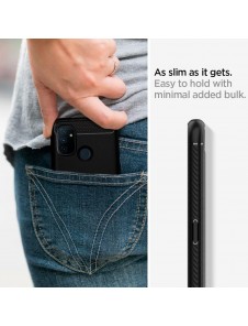 Med detta omslag blir du lugn för OnePlus Nord N100 och väldigt snyggt skydd från Spigen.