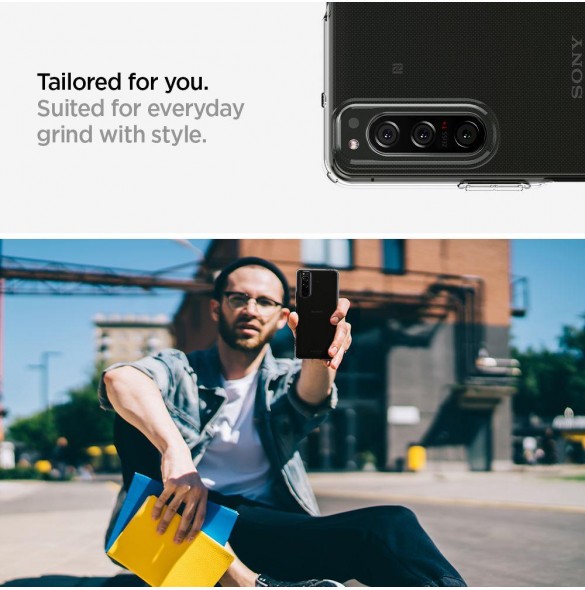 Sony Xperia 5 LI och väldigt snyggt skydd från Spigen.