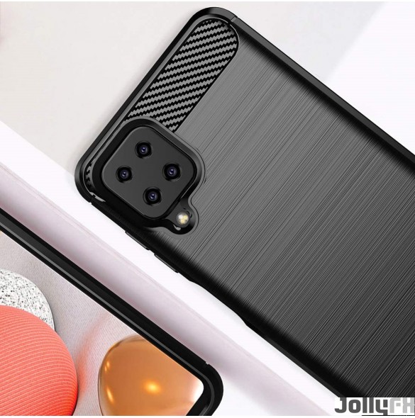 Svart och väldigt snyggt skal Samsung Galaxy A12.
