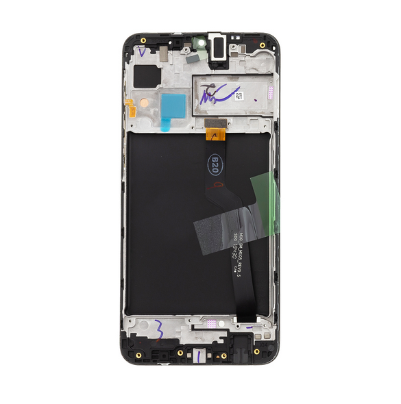 LCD-skärm + Touch-enhet Samsung Galaxy M10 - Svart (Service Pack)