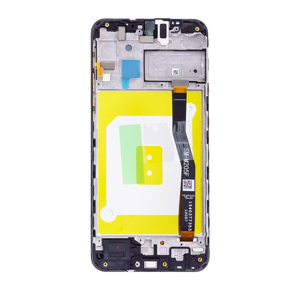 LCD-skärm + Touch Unit Samsung Galaxy M20 - Svart (Service Pack)