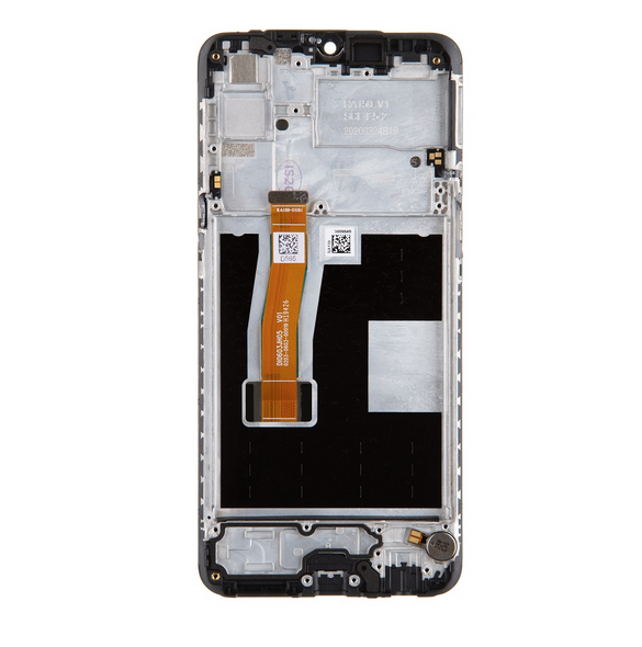 LCD-display + Touch Unit + Framsida för Realme 5 Pro - Svart (Service Pack)