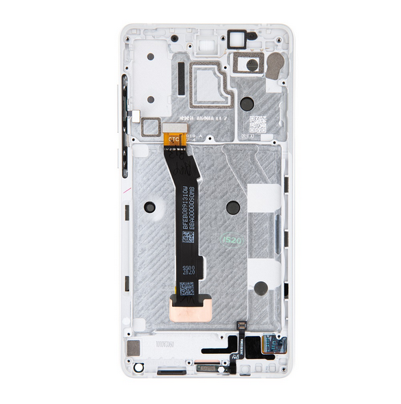 LCD-skärm + pekdon + frontlucka till Xiaomi Mi Mix 2S - Vit (servicepaket)