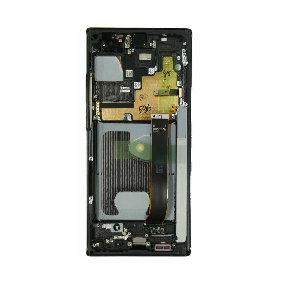 LCD-display + Touch Unit Samsung Galaxy Note 20 Ultra - Mystisk svart (Service Pack)