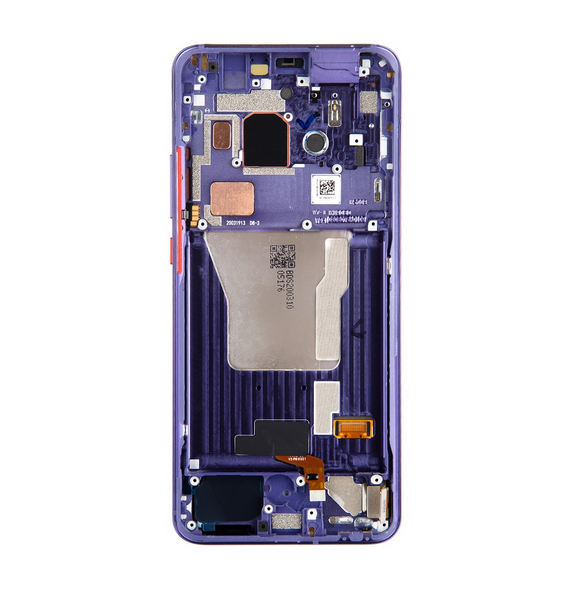 LCD-skärm + pekdon + frontlucka till Xiaomi Poco F2 Pro - Elektrisk lila (Service Pack)