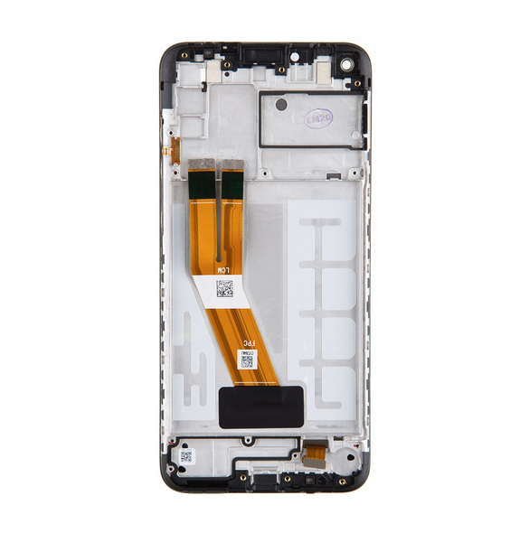 LCD-skärm + Touch-enhet Samsung Galaxy A11 - Svart (Service Pack)