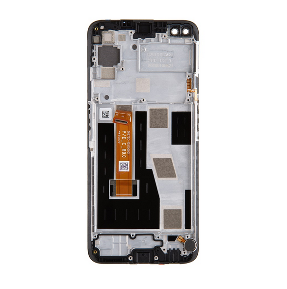 LCD-display + Touch Unit + Framsida för Realme 6 Pro (Service Pack)