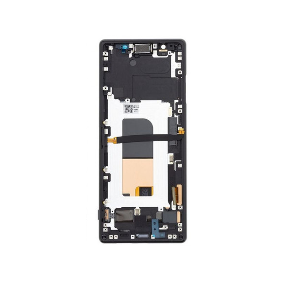 LCD-display + Touch Unit + Framsida Sony Xperia 5 II - Svart (Service Pack)