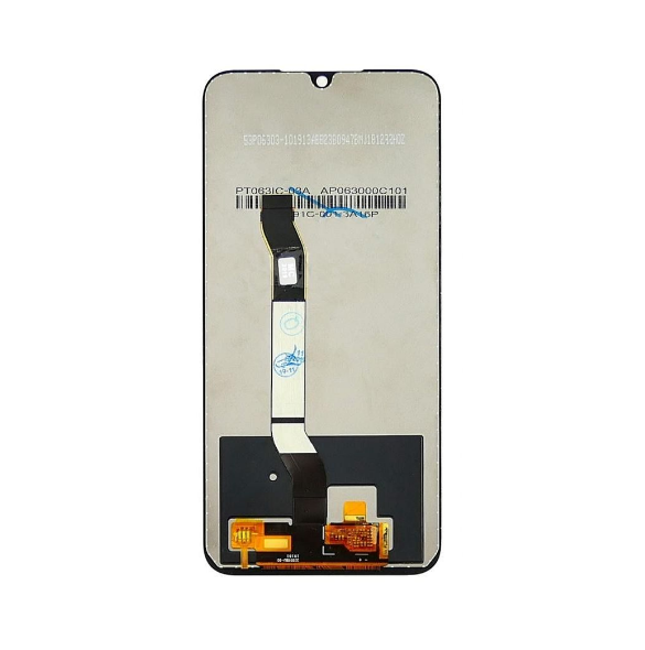 LCD-display + Touch Unit + Framsida för Xiaomi Redmi Note 8 - Svart (Service Pack)