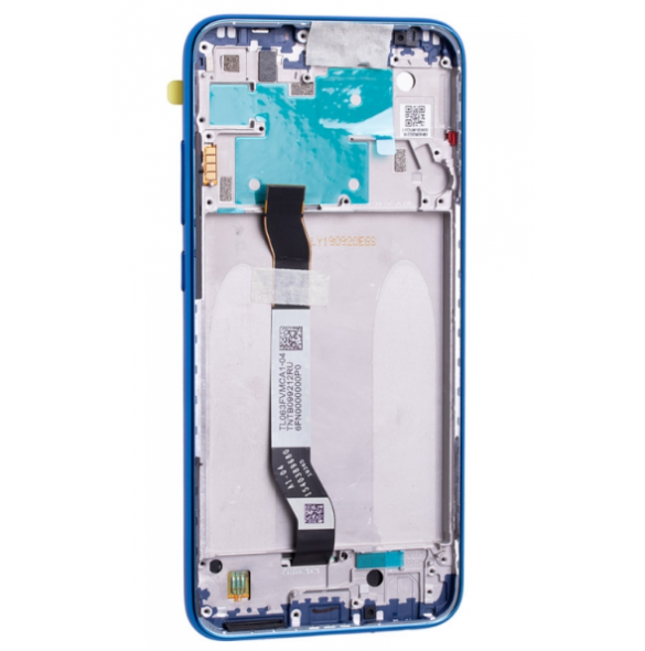 LCD-display + Touch Unit + Framsida för Xiaomi Redmi Note 8 - Blå (Service Pack)