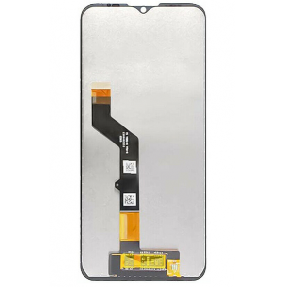 LCD-skärm + pekdon + framsida Motorola G9 Play - Svart (Servicepaket)