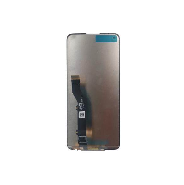 LCD-skärm + pekdon + frontlucka Motorola G9 Plus - Svart (Servicepaket)