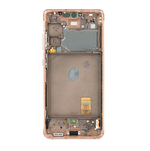 LCD display + Touch Unit Samsung Galaxy S20 FE 5G - Moln apelsin (Service Pack)