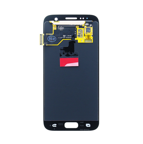 LCD-skärm + Touch Unit Samsung Galaxy S7 - Svart (Service Pack)