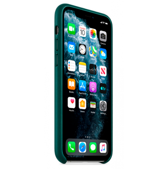 Skogsgrönt och mycket snyggt fodral iPhone 11 Pro Max.