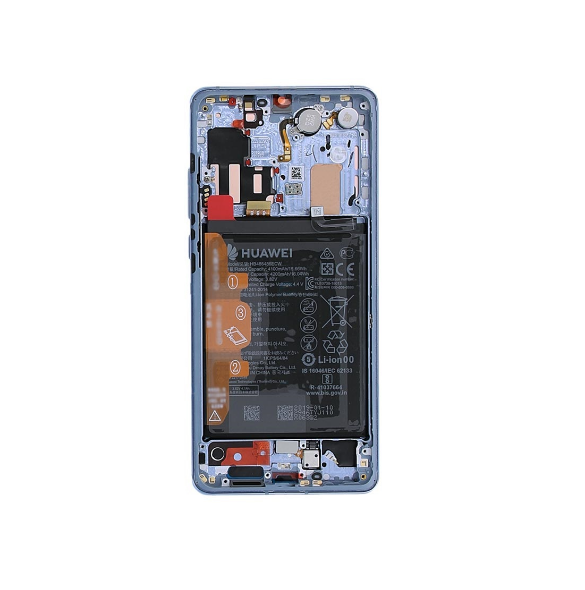 LCD-skärm + pekdon + framsida Huawei P30 Pro - Soluppgång röd (Servicepaket)