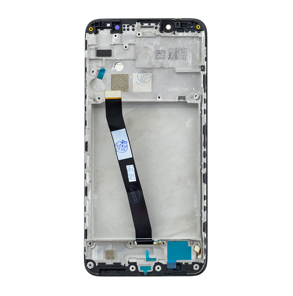 LCD-skärm + pekdon + frontlucka till Xiaomi Redmi 7A - Svart