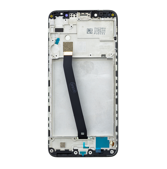 LCD-skärm + pekdon + frontlucka till Xiaomi Redmi 7A - Blå