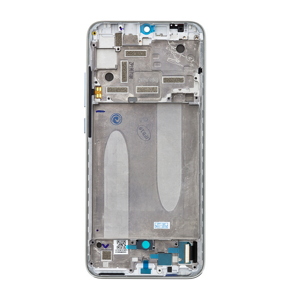 LCD-skärm + pekdon + frontlucka till Xiaomi Mi A3 - Vit