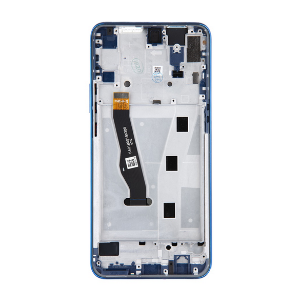 LCD-skärm + pekdon + frontskal Huawei Honor 9X - Blå