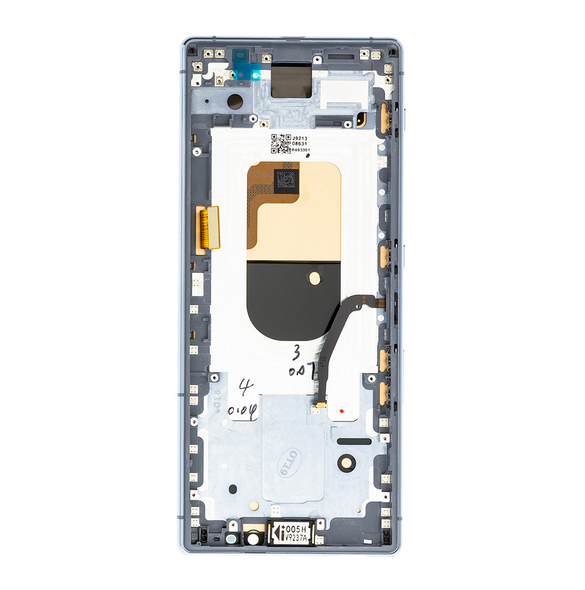 LCD-skärm + pekdon + framsida Sony Xperia 1 - Grå (Servicepaket)