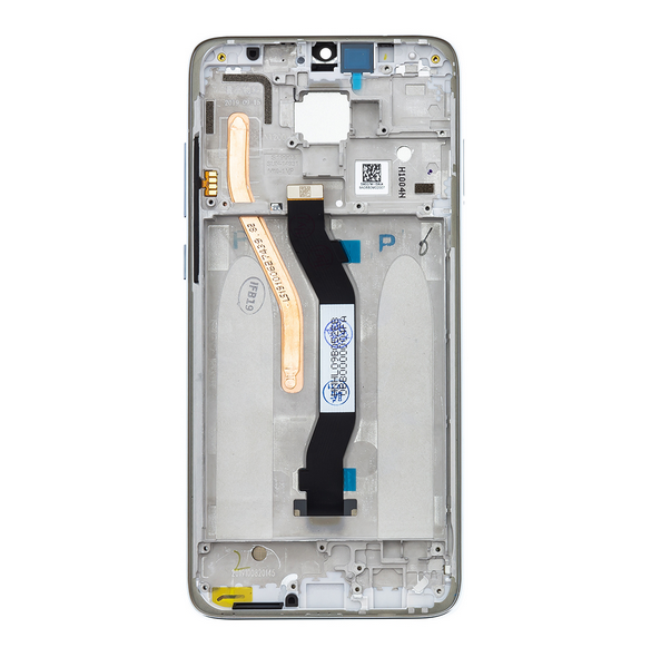 LCD-skärm + pekdon + framskal till Xiaomi Redmi Note 8 Pro - Vit