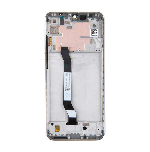 LCD-skärm + pekdon + frontlucka till Xiaomi Redmi Note 8T - Vit