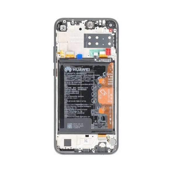 LCD-display + Touch Unit + Framsida Huawei P40 Lite E - Aurora blå (Service Pack)