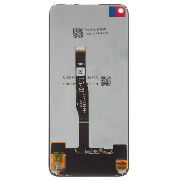 LCD-display + Touch Unit + Framsida Huawei P40 Lite - Midnatt svart