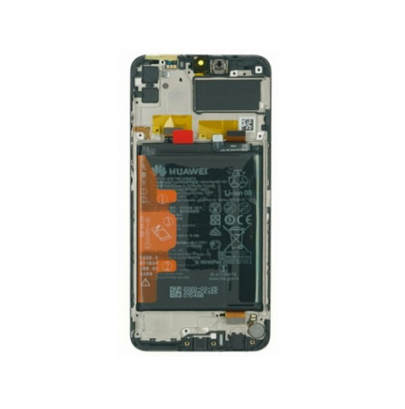 LCD-skärm + pekdon + framsida Huawei Y6p - Smaragdgrön