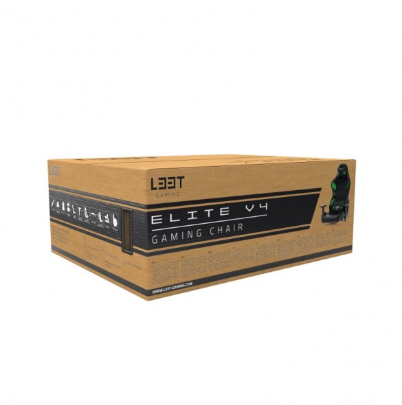 L33T-Gaming Elite V4 Gamingstol - Grön