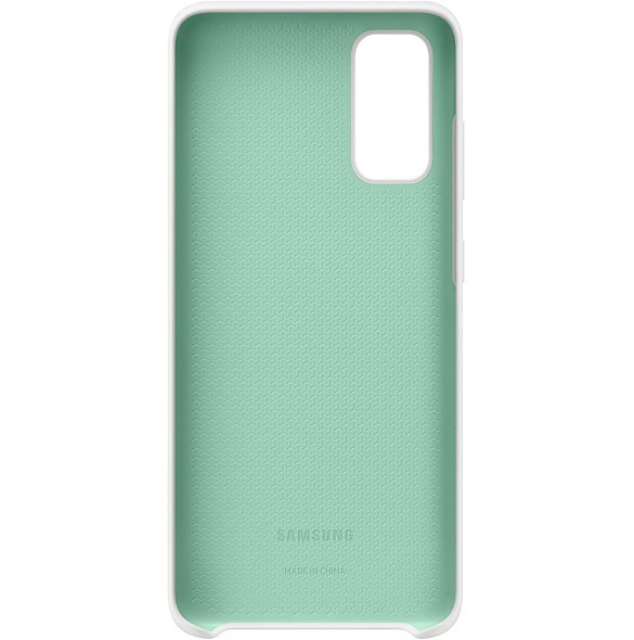 Samsung EF-PG980TWE Silikon Skal till Samsung Galaxy S20 - Vit