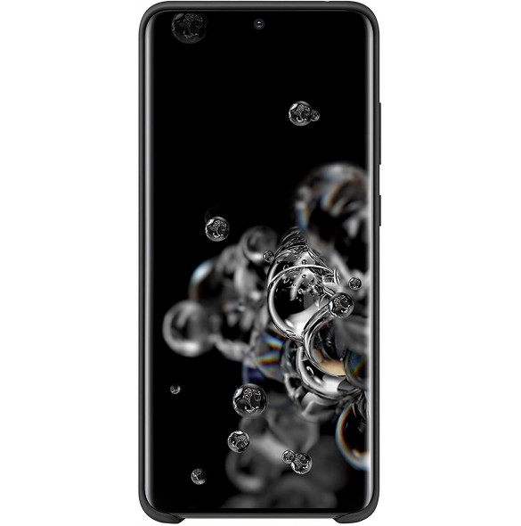 Samsung EF-PG988TBE Silikon täcka grått för Samsung Galaxy S20 Ultra - Svart