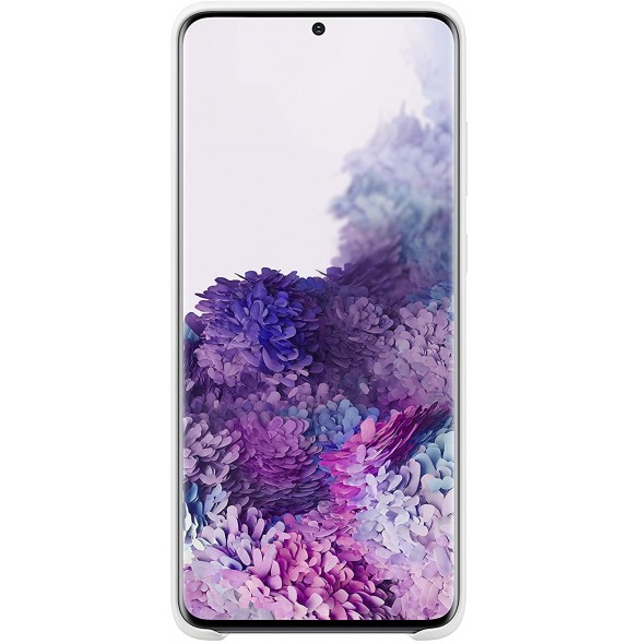 Samsung EF-PG985TWE Silikon Skal till Samsung Galaxy S20 Plus - Vit