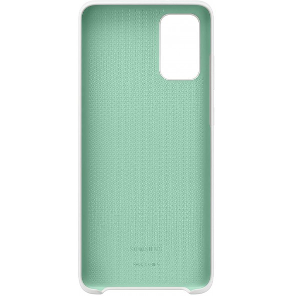 Samsung EF-PG985TWE Silikon Skal till Samsung Galaxy S20 Plus - Vit
