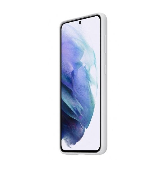 Ljusgrå och mycket snyggt skal Samsung Galaxy S21.